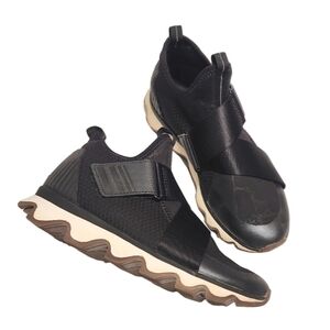 Sorel Kinetic Black Slip On Sneakers